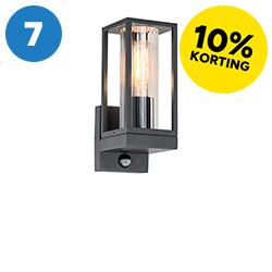Wandlamp met sensor E27 Dakota Ribble