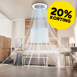 Plafondventilator met lamp 
