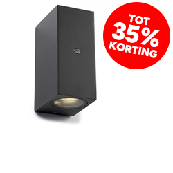 Huismerk buitenlamp met sensor