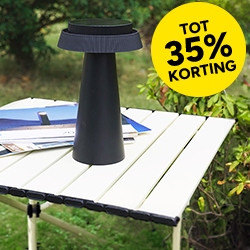 Tafellamp buiten