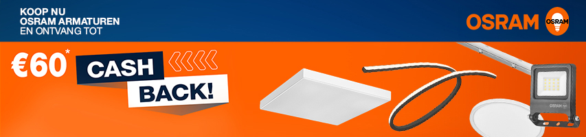 Koop nu OSRAM armaturen en ontvang tot €60 cashback