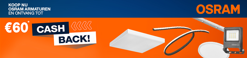 Koop nu OSRAM armaturen en ontvang tot €60 cashback