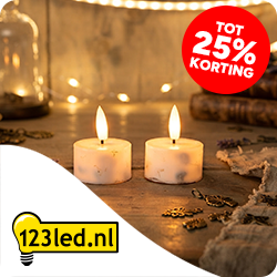Led waxinelichtjes - tot 25% korting