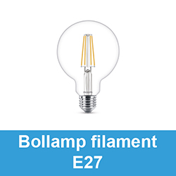 Bollamp filament E27