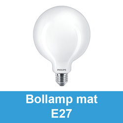 Bollamp mat E27