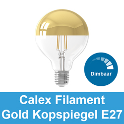 Calex Filament Gold Kopspiegel dimbaar E27