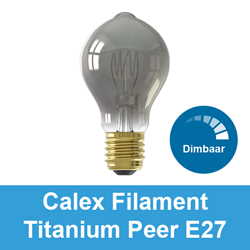Calex Filament Titanium Peer lamp dimbaar E27
