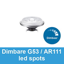 Dimbare G53 / AR111 led spots