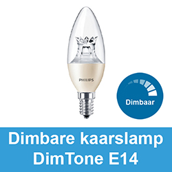 Dimbare kaarslamp helder DimTone E14