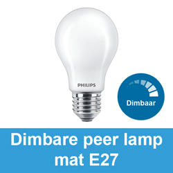 Dimbare peer lamp mat E27