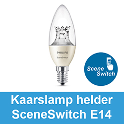 Kaarslamp helder SceneSwitch E14
