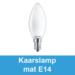 Kaarslamp mat E14