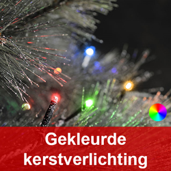 Gekleurde kerstverlichting