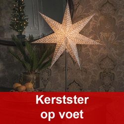 Kerstverlichting Neon ster dubbel 55 x 55 x 10 cm 4 meter / 360 LED warm wit