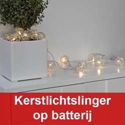 Kerstlichtslinger op batterij