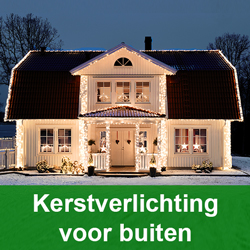 Kerstverlichting buiten