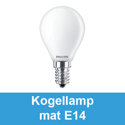 Kogellamp mat E14