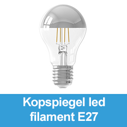 Kopspiegel led filament E27