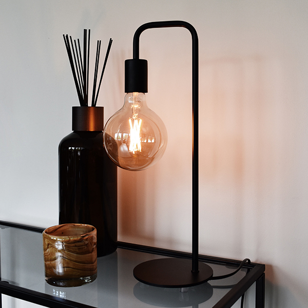 Calex tafellamp | E27 | aan/uit | 53 cm hoog | Zwart 123led.nl
