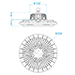 LED High bay lamp dimbaar 200W (Philips driver, 6000K, 28.000 lumen)