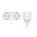 Hombli Smart Plug Duo met energiemeter (Wit, 16A)