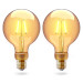Innr Smart lamp E27 Filament Vintage Globe G95 (2 stuks, 4.2W, 2200K)