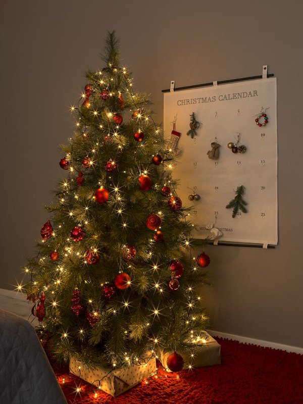 kerstboom 180 cm | extra warm wit | 150 lampjes | 123led.nl