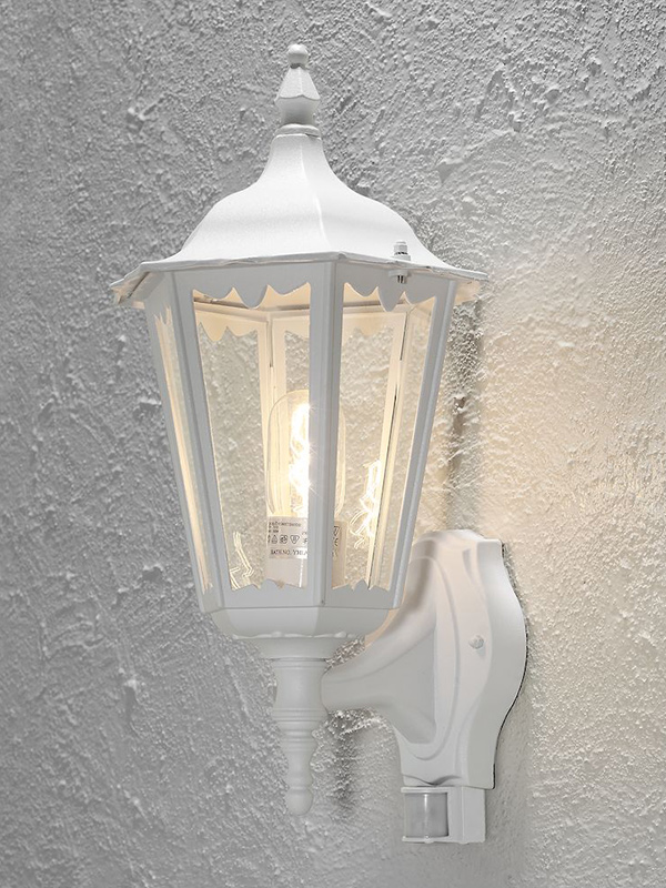 Lámpara de pared 19 x 22 x 36 cm, 1 bombilla de 60 W, IP 43, aluminio lacado color verde Konstsmide Firenze 7232-600 