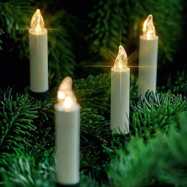 9-pack mini Led kerstboomkaarsen - LED kaarsen - Scandinavische Woonwinkel