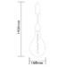 Luxform filament hanglamp 