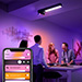Philips Hue White and Color Ambiance Centris, 3-lichts opbouwspot zwart