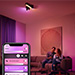 Philips Hue White and Color Ambiance Centris, 3-lichts plafondlamp zwart