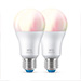 WiZ Colors A60 Slimme Lamp E27 RGB + 2200-6500K 8.5W (60W) 2 stuks