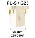 PL-S / G23 fitting