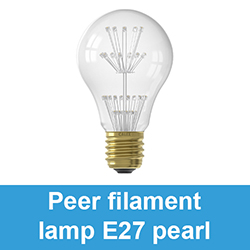 Peer filament lamp E27 pearl