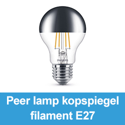 Peer lamp kopspiegel filament E27
