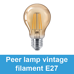 Peer lamp vintage filament E27