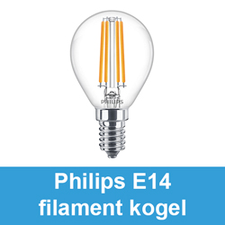 Philips E14 filament kogel