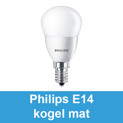 Philips E14 kogel mat