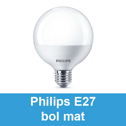 Philips E27 bol mat