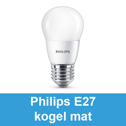 Philips E27 kogel mat