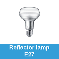 Reflector lamp E27