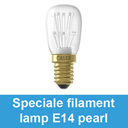 Speciale filament lamp E14 pearl